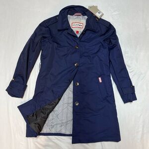 Size Small Women’s Hunter Stacy Trench Coat Navy - No Belt NWT